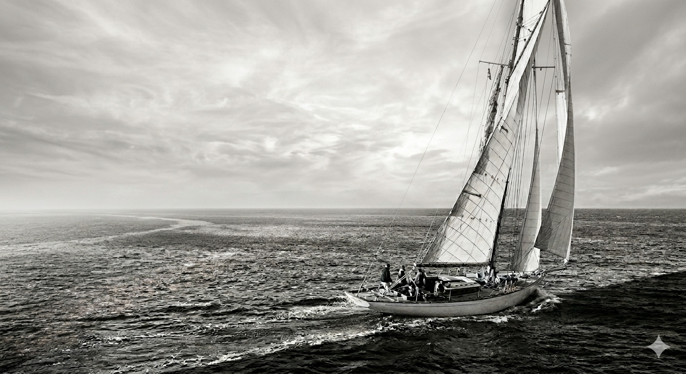 Voilier en mer